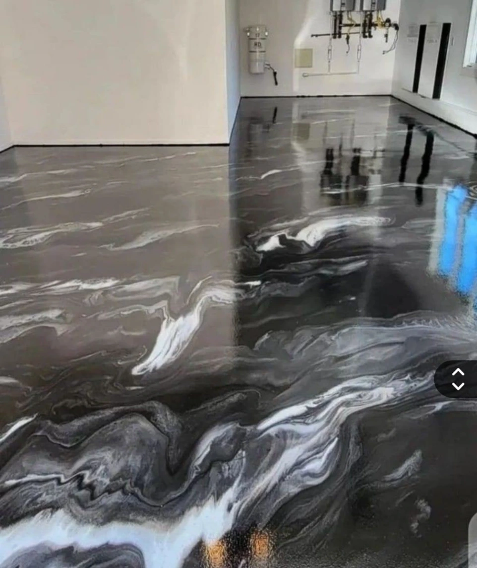 Metallic epoxy flooring